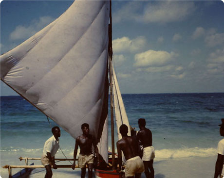 Photo by Chaplain Larry Sellers, Commander, US Navy, Seabee Battalion, Chagos Islands, 1971.