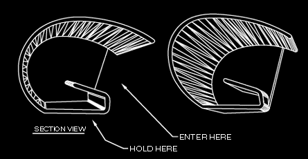 CAD drawing of synthetic shell specs