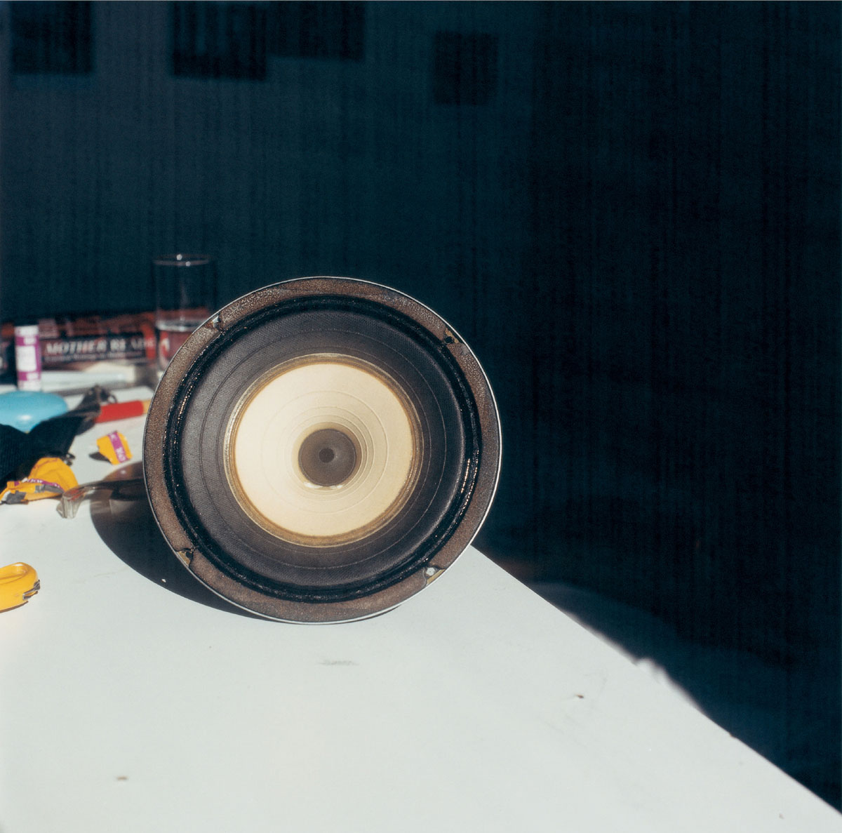 A 2003 photograph by artist Moyra Davey titled “Untitled (Speaker).”  