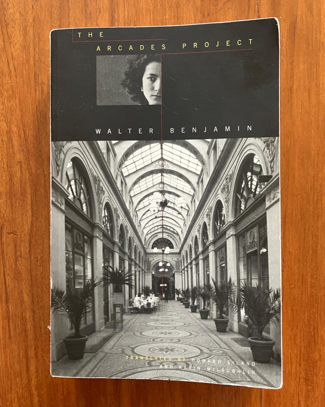 The handled cover of Walter Benjamin’s “Arcades Project.”