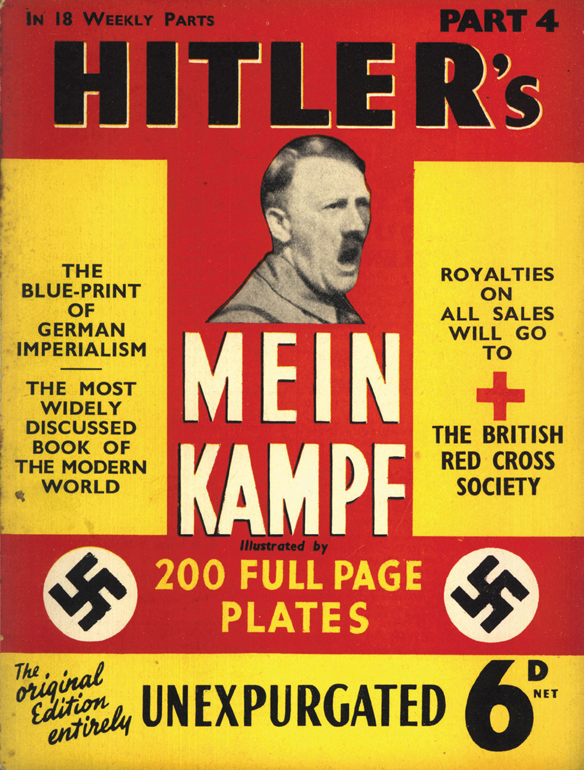 Cover of Hutchinson’s WWII-era serial edition of Mein Kampf.