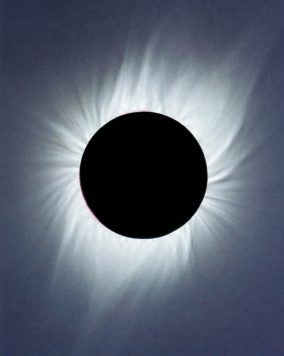 Photograph by Fred Espianak of a solar eclipse, 26 February 1998.