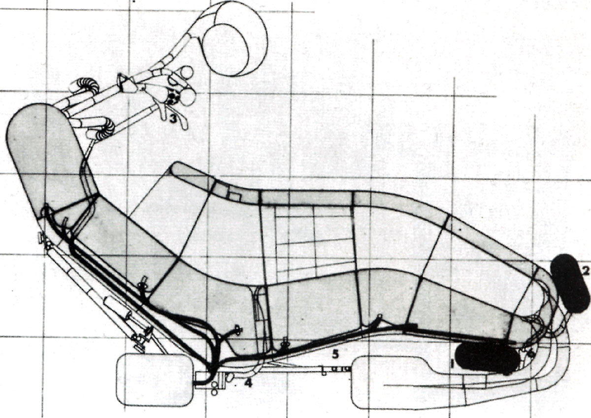 Drawing of stage 4 of Archigram's Cushicle.
