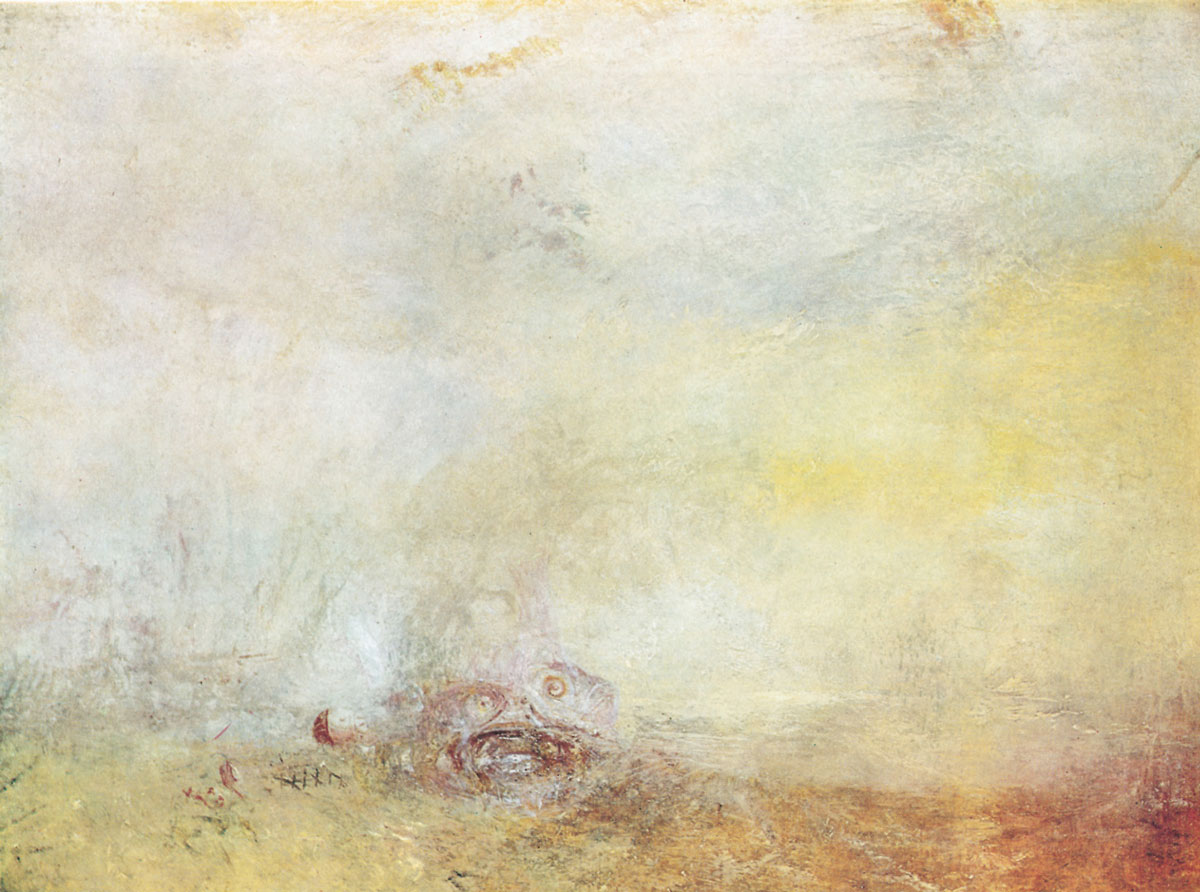 J. M. W. Turner, Sunrise with Sea Monsters, ca. 1840–1845.