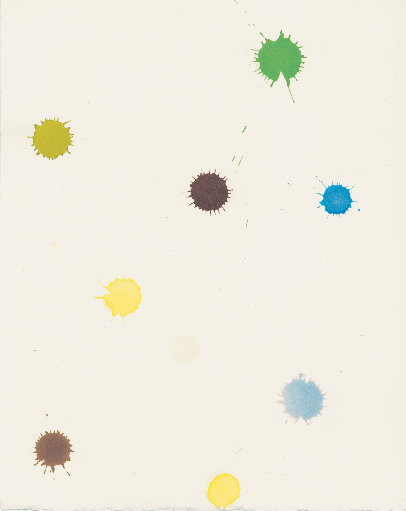 Artist Spencer Finch’s watercolor of the word