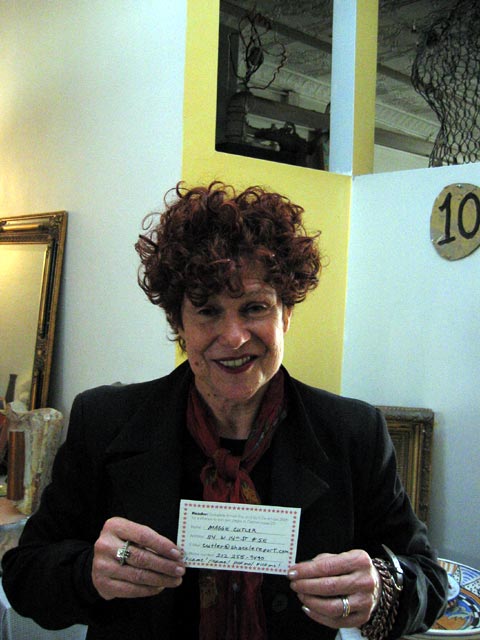 A photograph of Maggie with her fateful entry card.