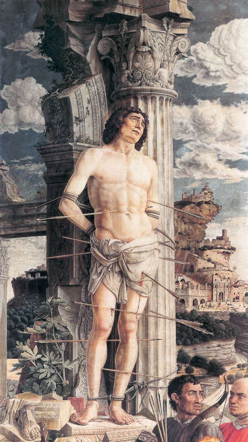 Andrea Mantegna’s 1480 painting titled “St. Sebastian.”