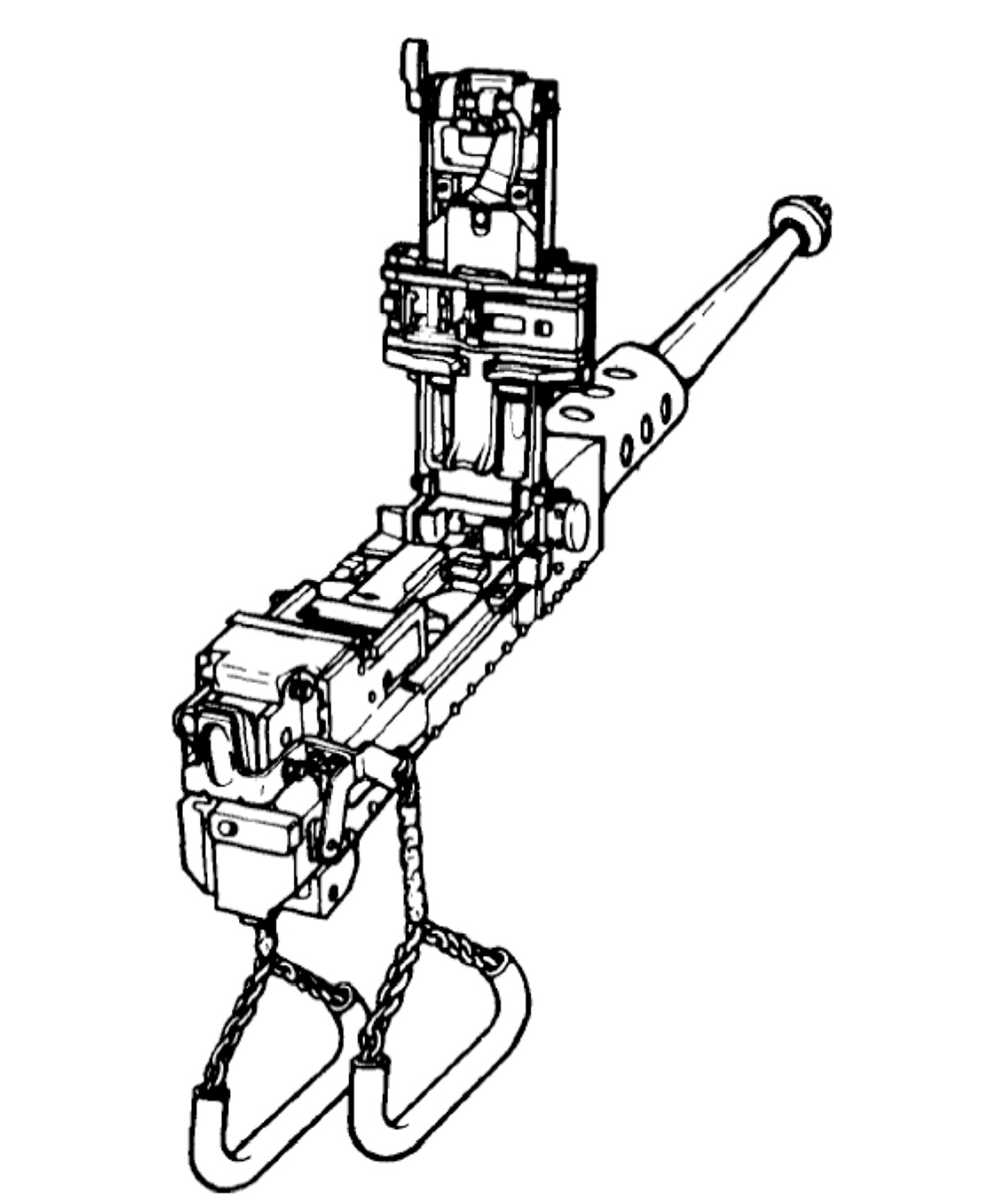 The M85 .50-caliber machine gun mounted on US tanks in World War II.