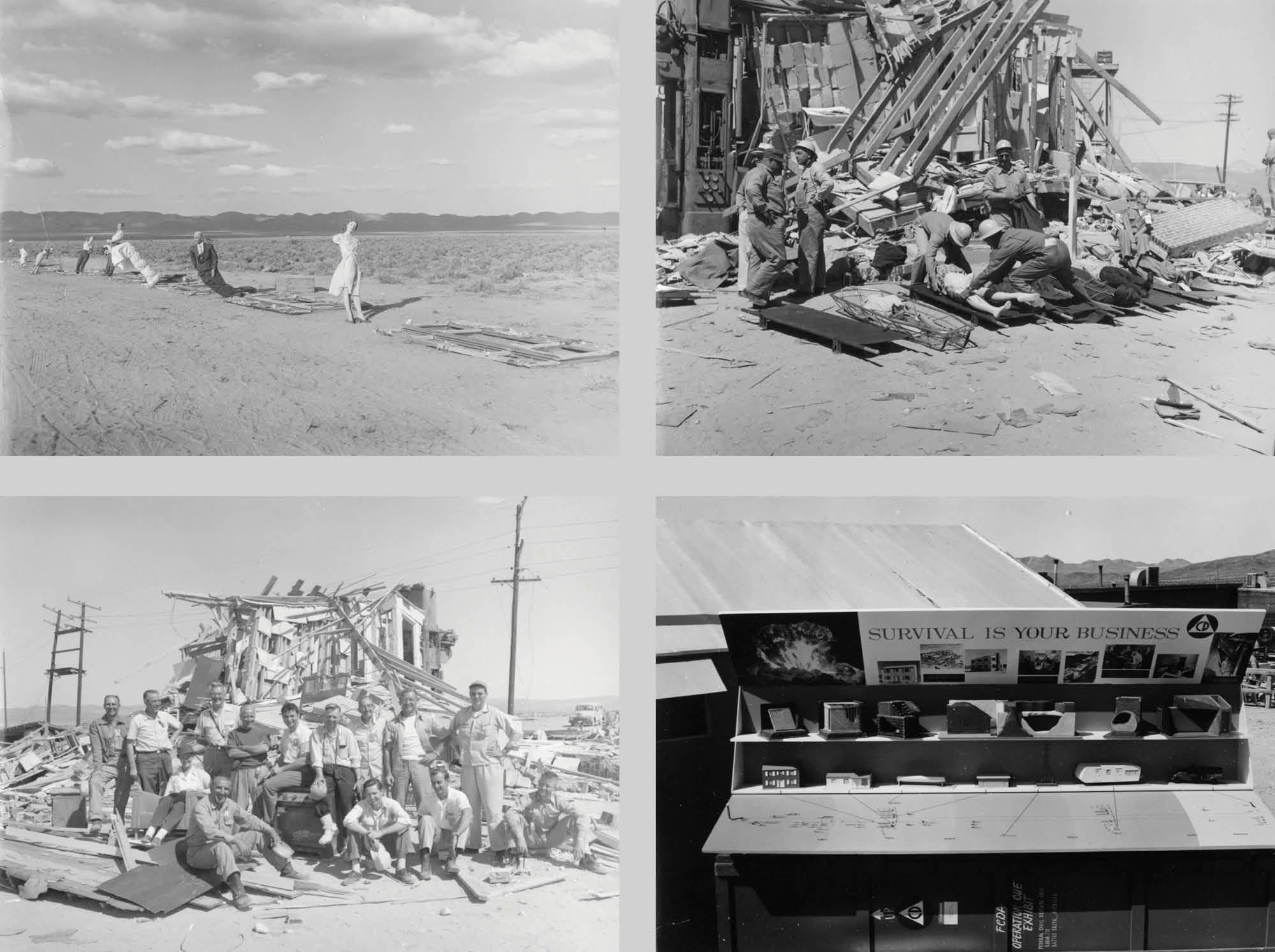 Stills from Let’s Face It, a 1956 film created by the Office of Civil and
Defense Mobilization. Courtesy National Archives and Records Administration,
College Park, MD.