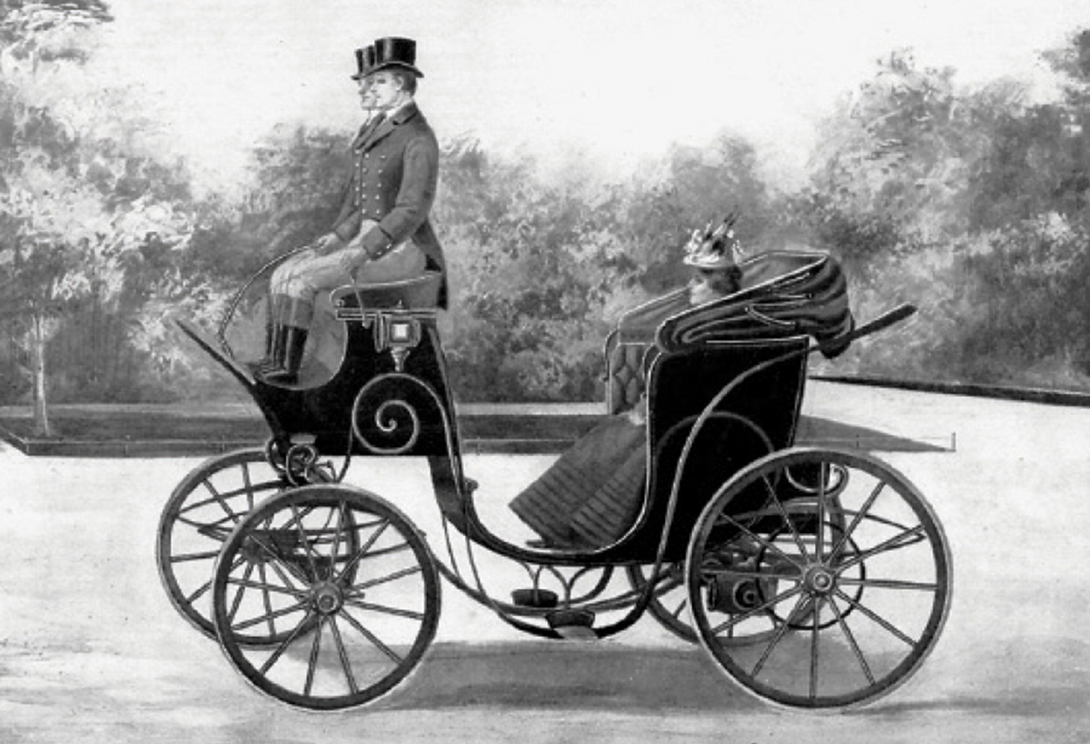 Victoria carriage, US, ca. 1900.