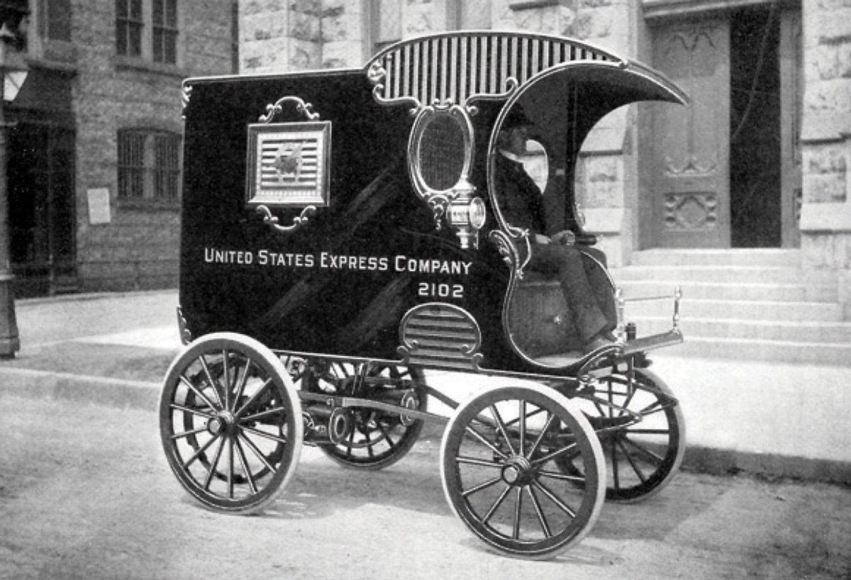 Delivery wagon, US, ca. 1900.