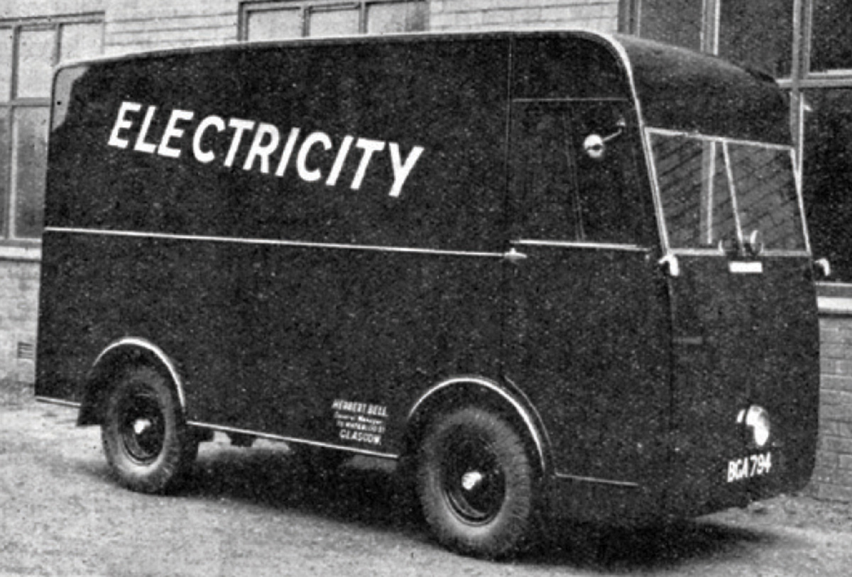 Victor delivery van, UK, 1930s.