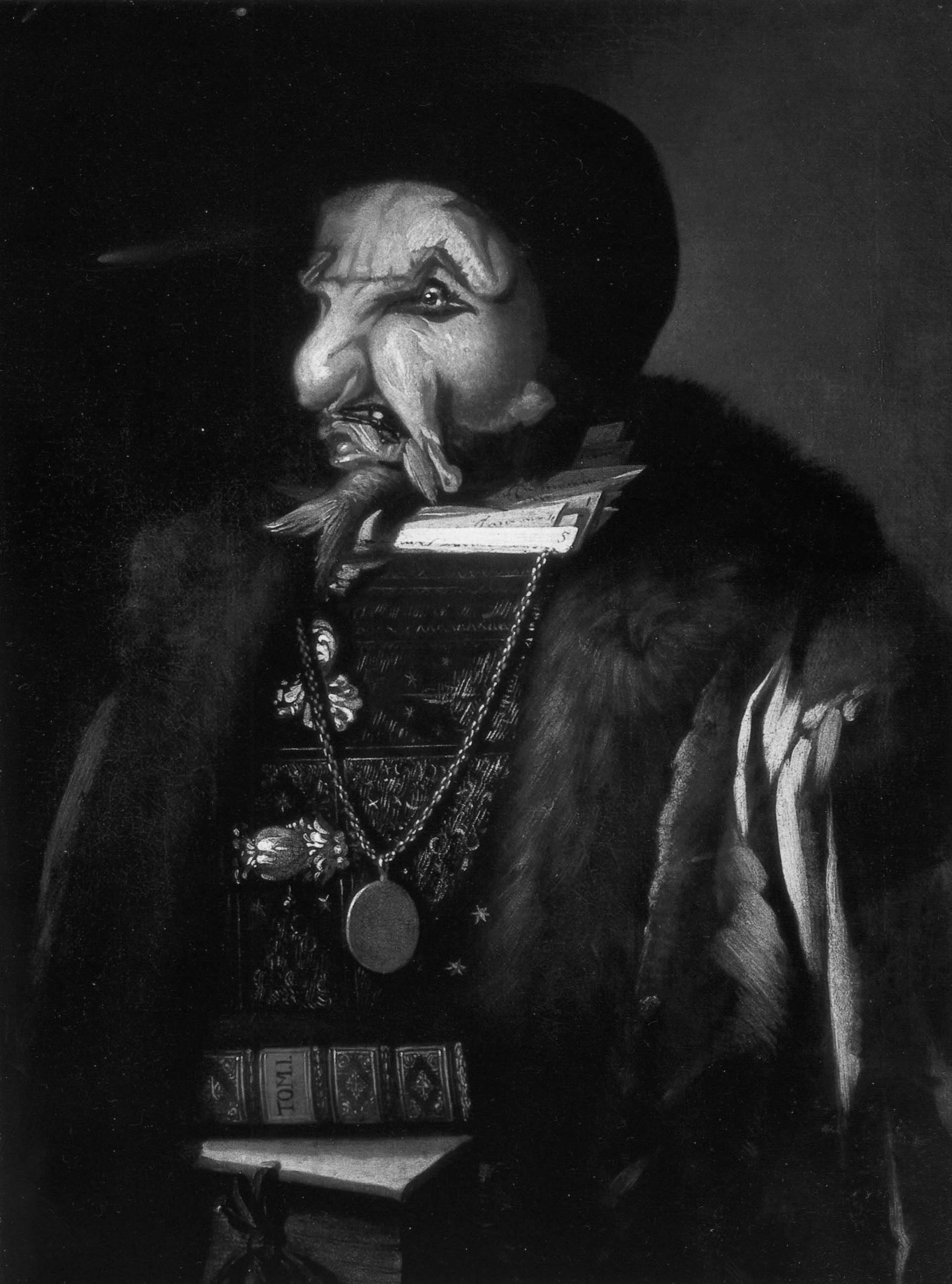 A undated painting by Giuseppe Arcimboldo titled