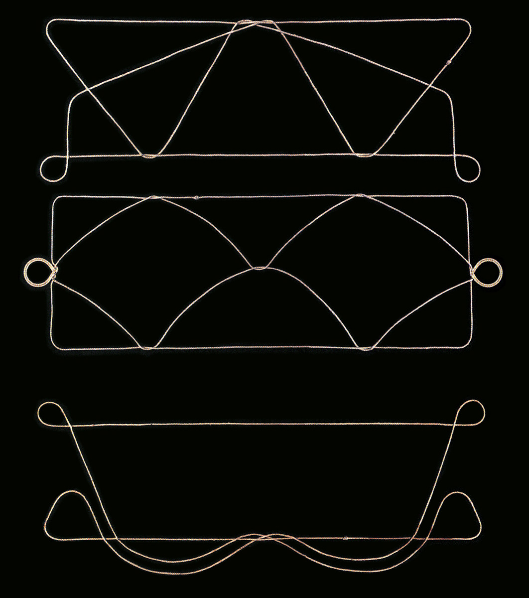 A page from Harry Smith’s album of string games. 