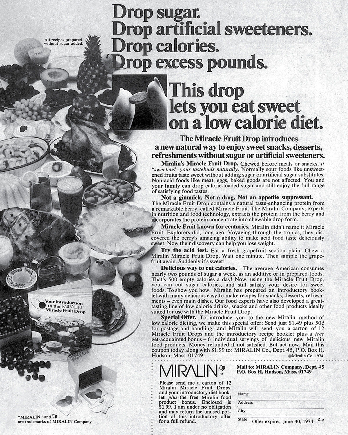 Miralin ad from March 1974 issue of Family Circle.