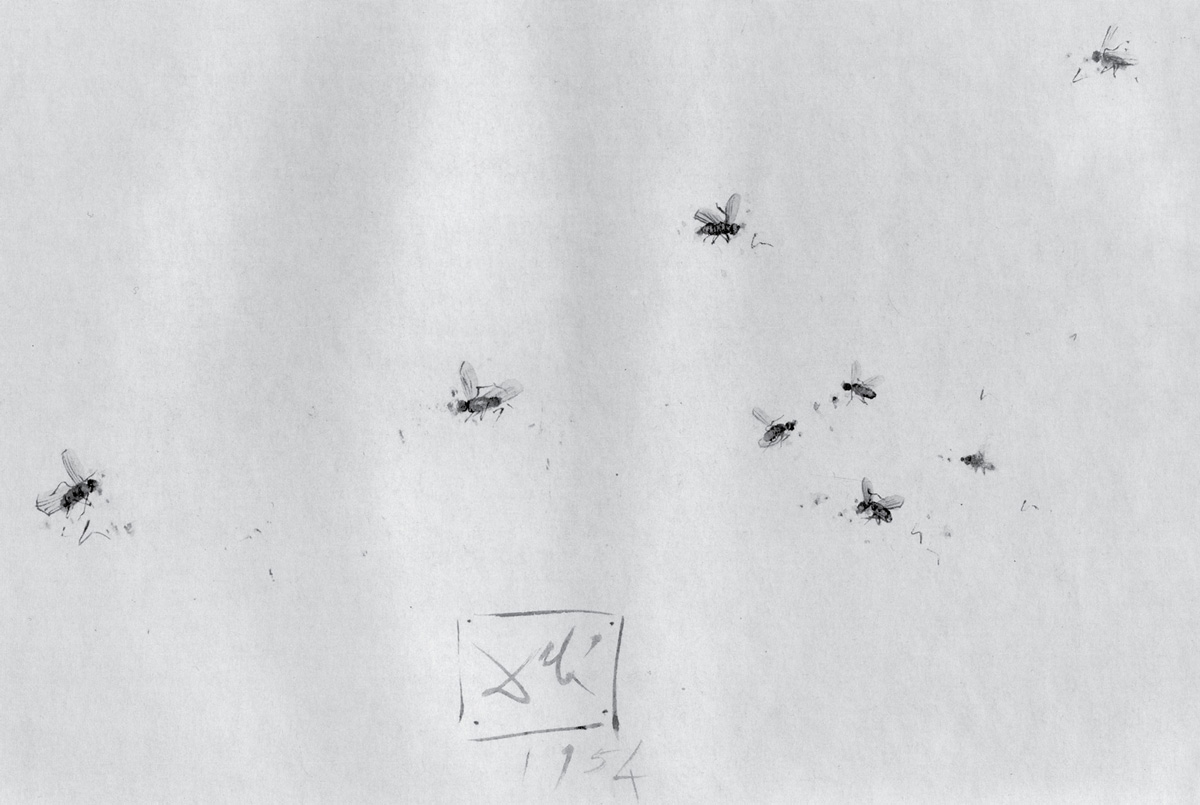 Salvador Dali, Seven Flies (and a Model), 1954.