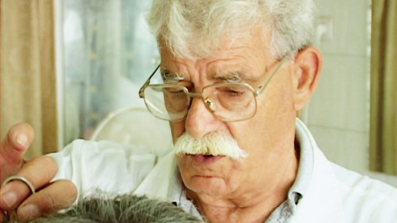 Film still from “Route 181: Extracts from a Palestinian-Israeli Journey,” by Eyal Sivan and Michel Khleifi, two thousand three.