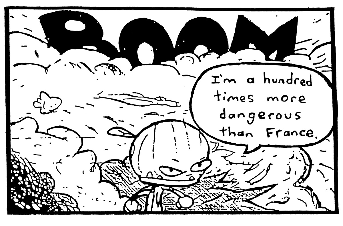 Paul Friedrich, Onion Head Monster comic strip, 2007.