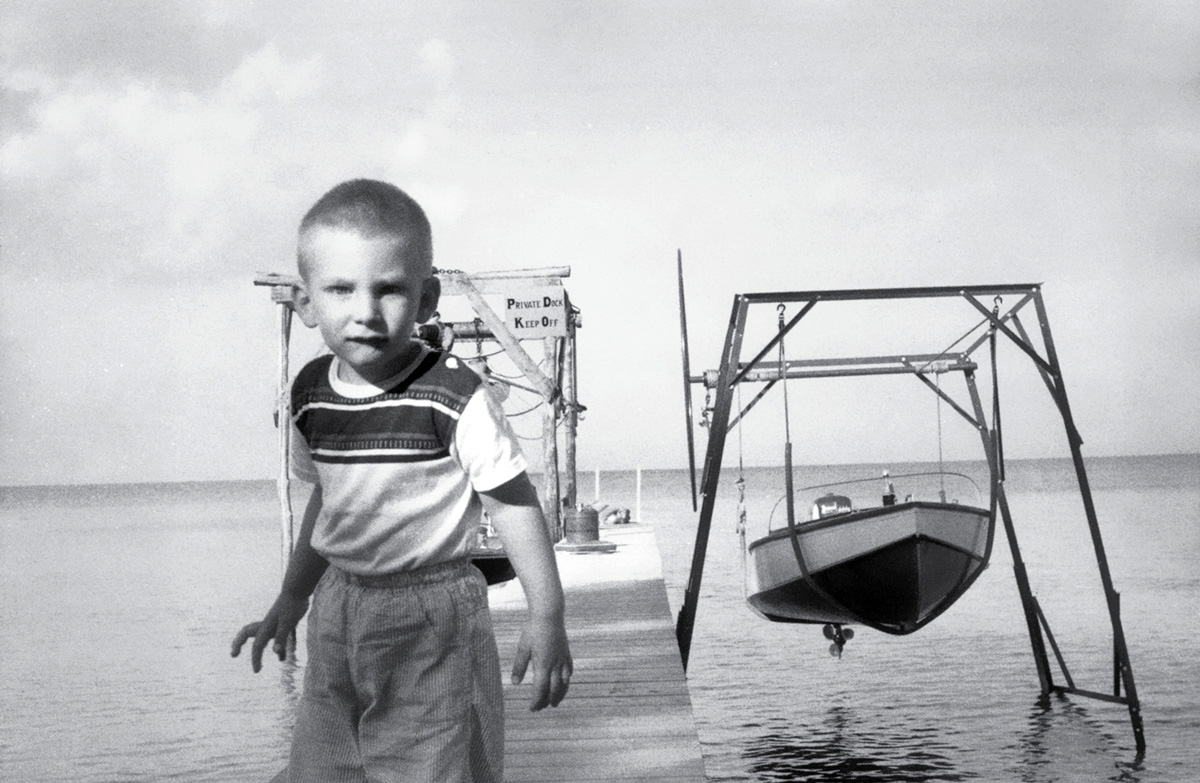 A photograph of Thomas Zummer as a child, taken by his aunt Emiline.