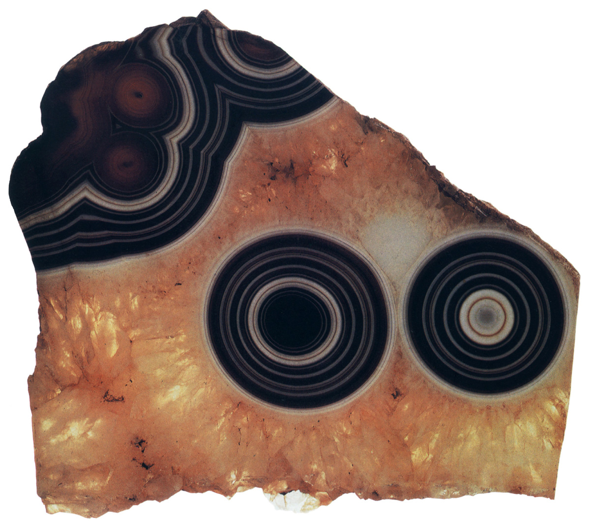 An eye agate from Uruguay. From the collection of Roger Caillois.