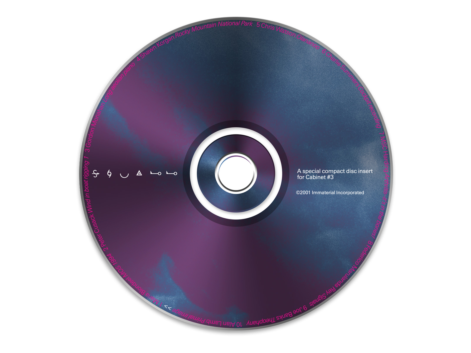 An image of the issue's CD insert “Squall.”