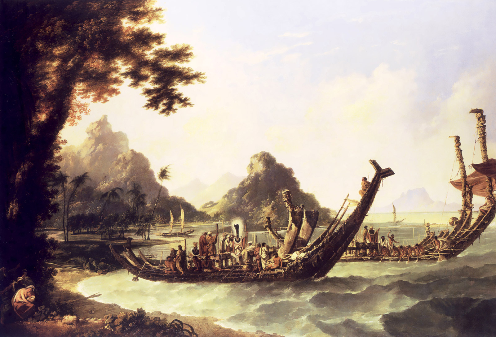 A 1776 painting by William Hodges titled