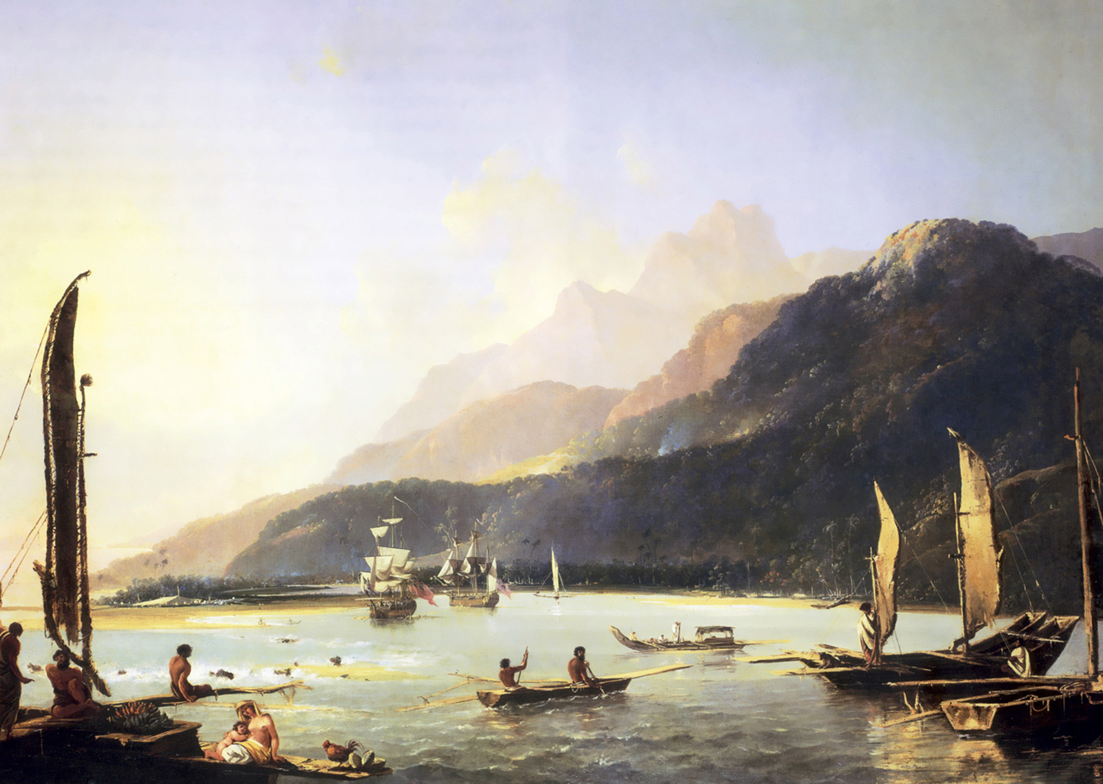 A 1776 painting by William Hodges titled