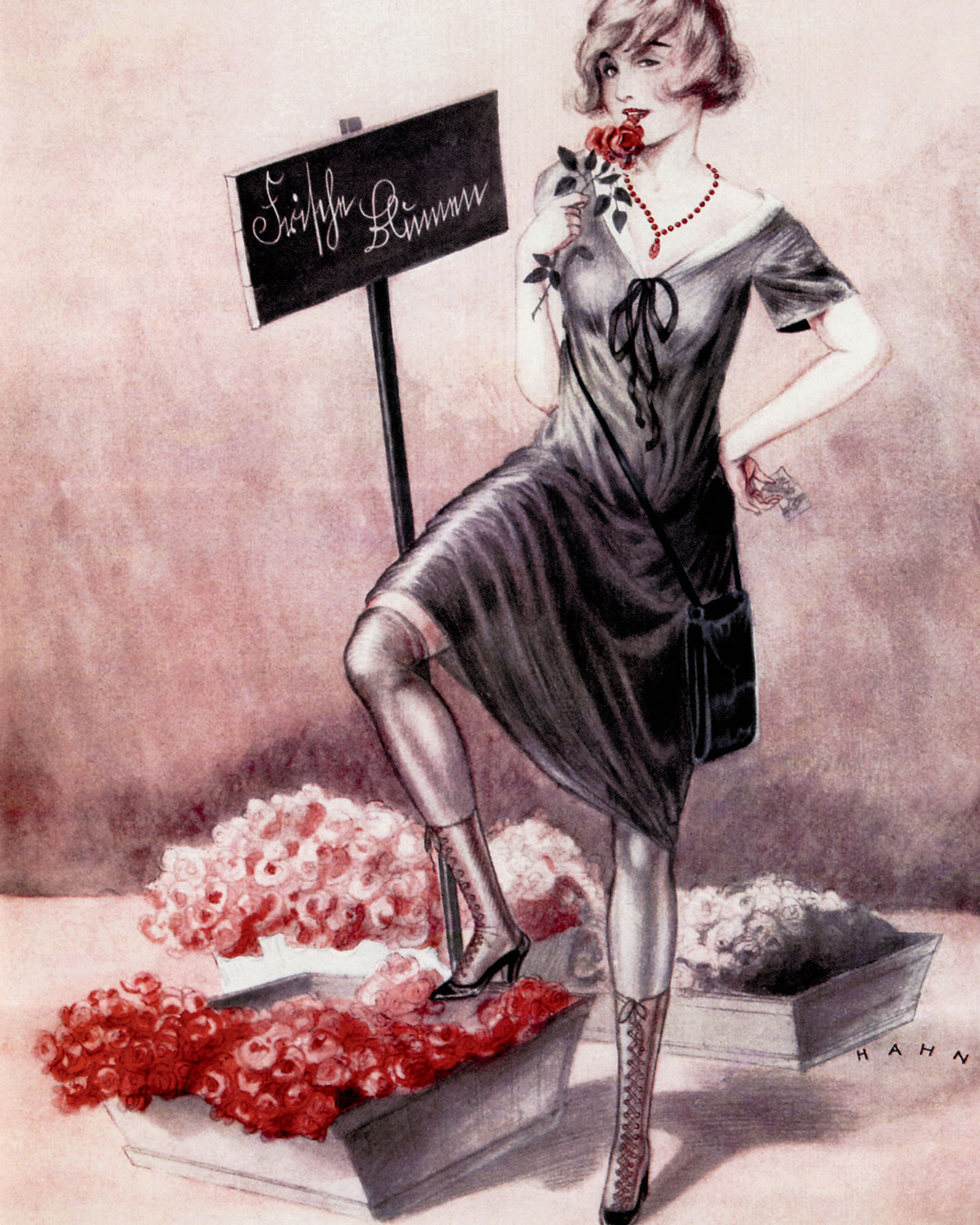 An illustration of a Weimar-era prostitute. 