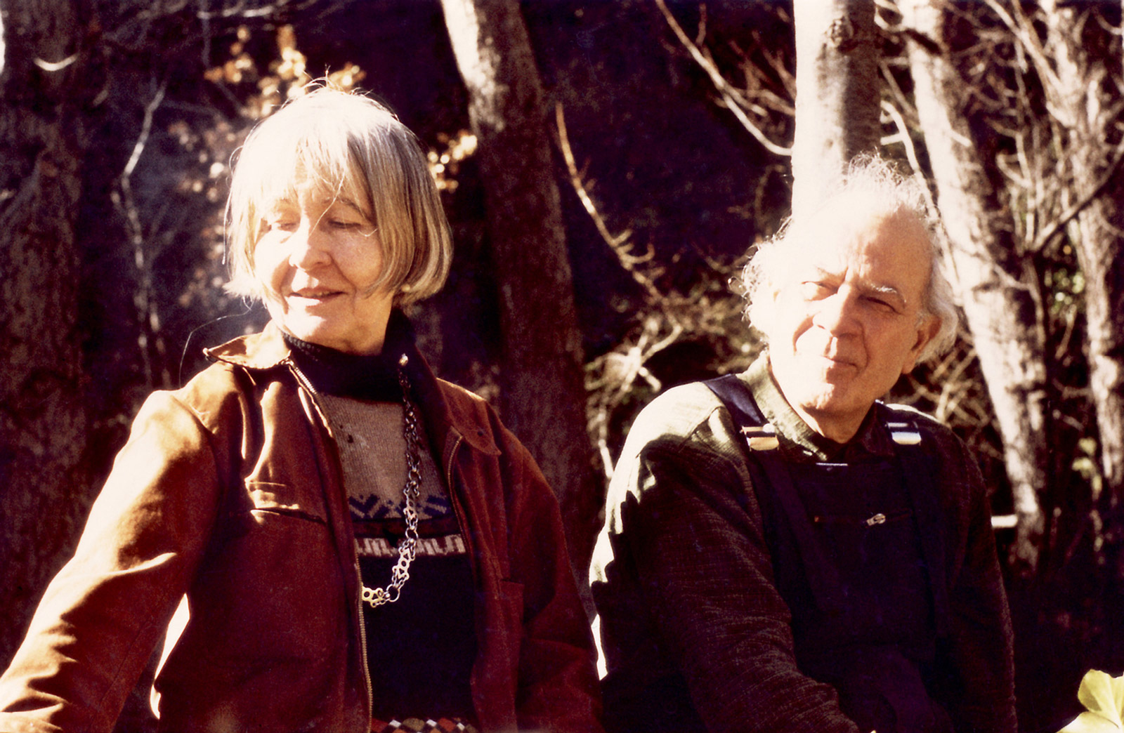 Madeleine Lamberet and Georges Grigoroff in Eus, 1980.  
Photo George Makari.