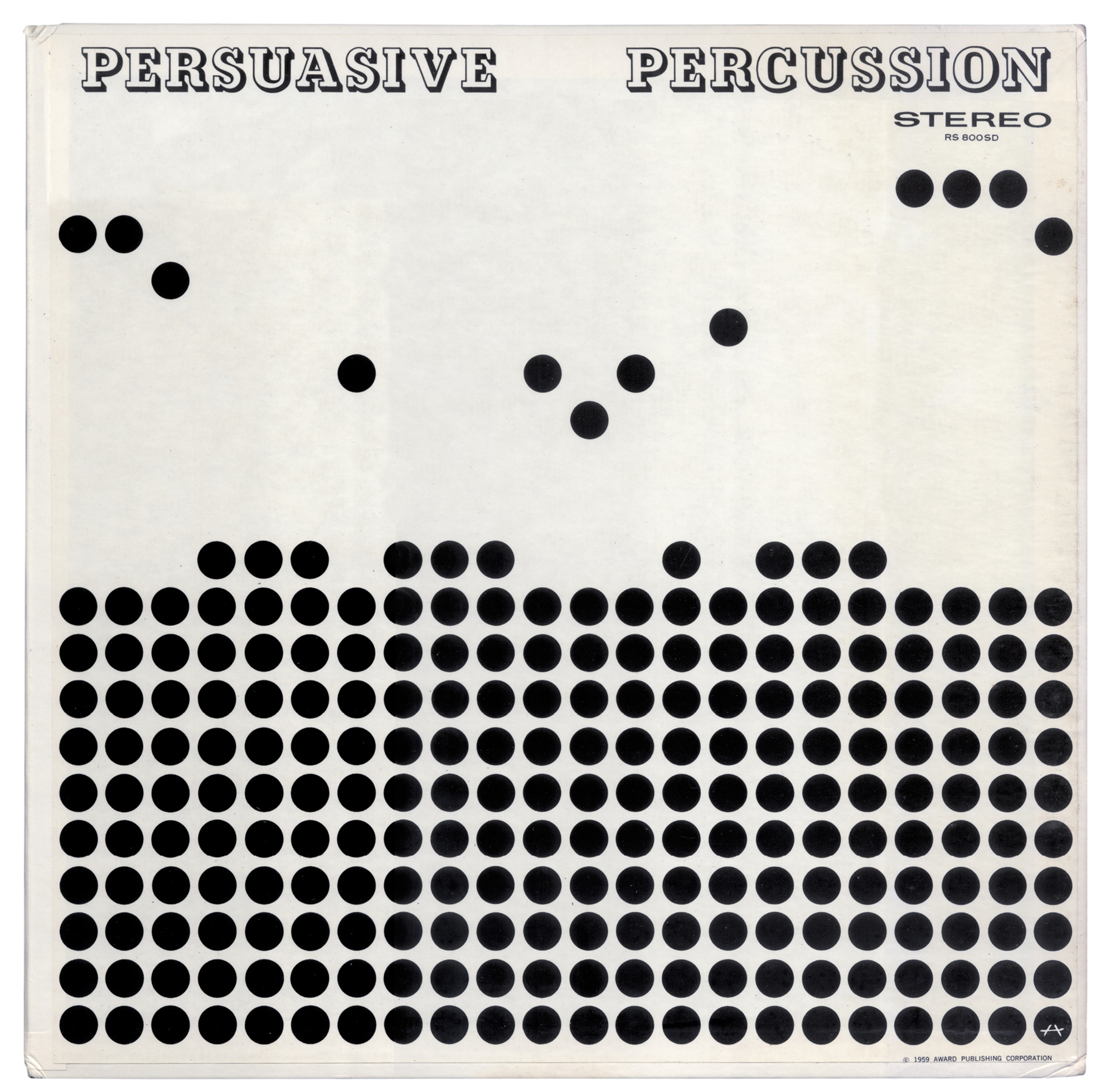 Album cover designed by Josef Albers for the 1959 album “Persuasive Percussion.”