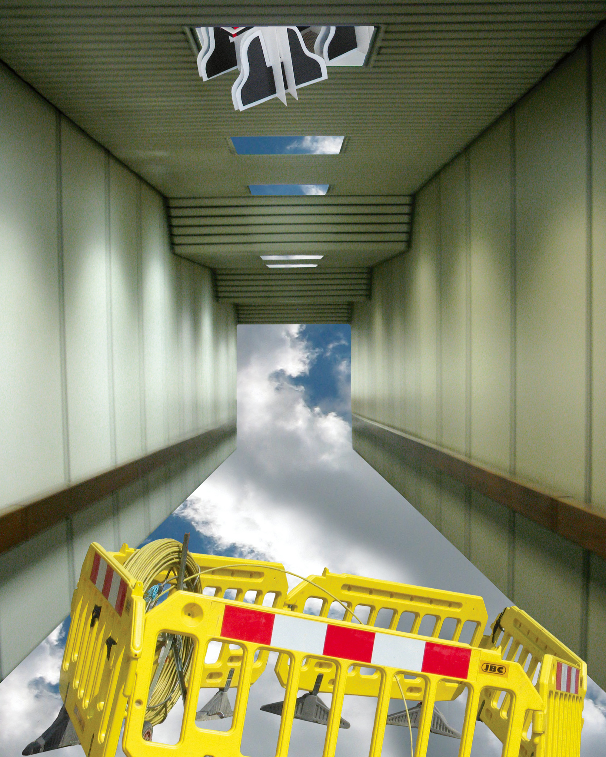 A photograph of a two thousand and ten artwork by Diana Cooper titled “Fiumicino (FCO).”