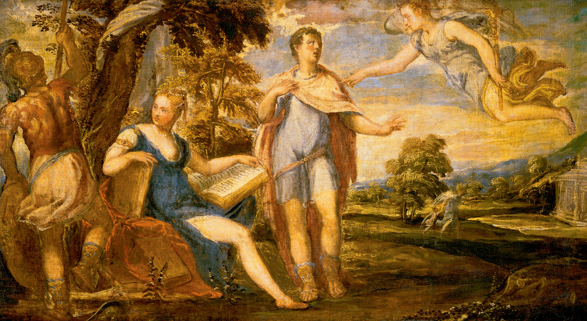 Andrea Schiavone, Aeneas Ordered to Leave Dido, ca. 1555–1560. Courtesy Art Resource, NY.
