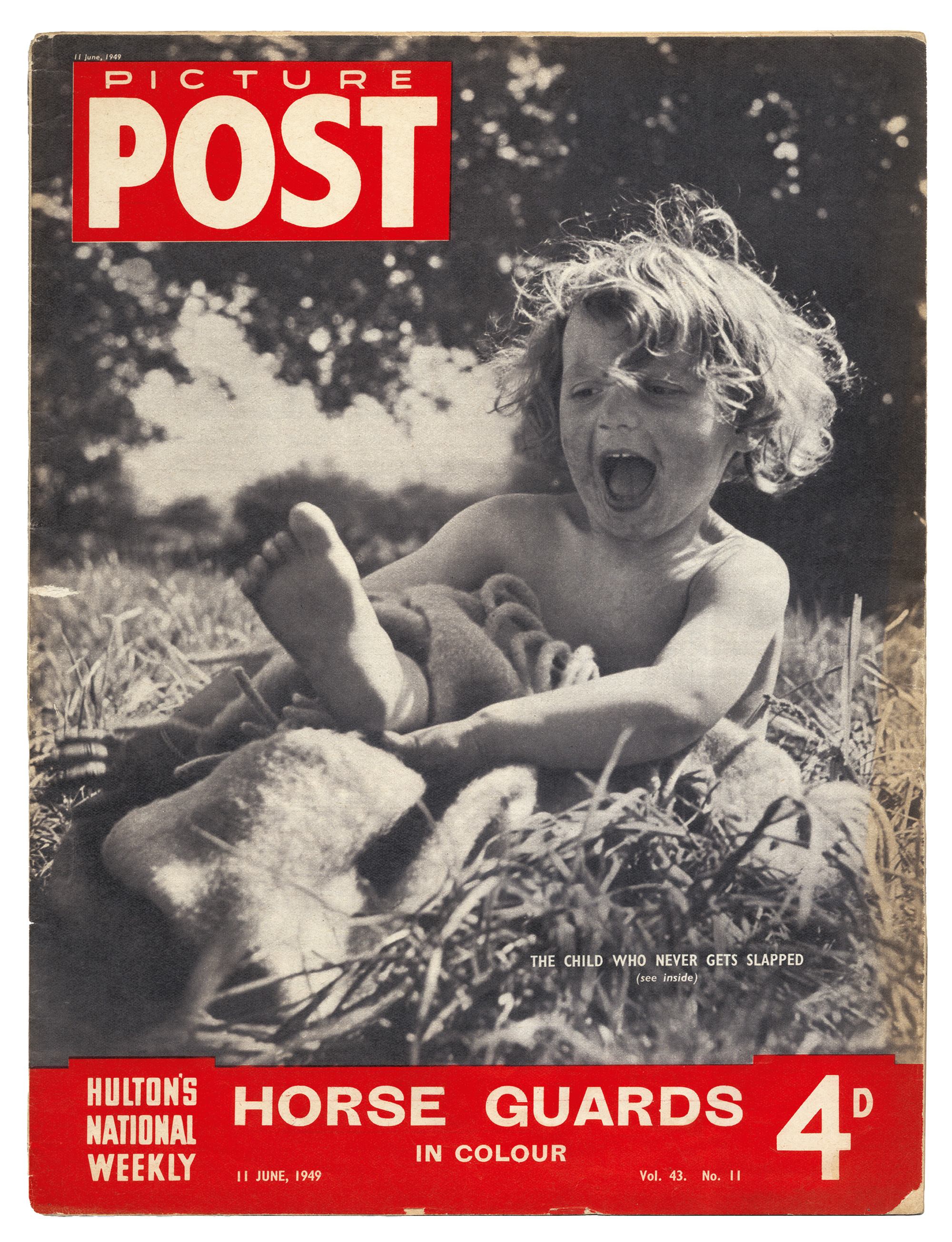 Cover of Picture Post of 11 June 1949, which carried an article titled “Zoe Neill: The Child Who Never Gets Slapped,” by Susan Hicklin. Zoë Neill, now Zoë Readhead, is the daughter of the founder of Summerhill and is currently its headmistress.