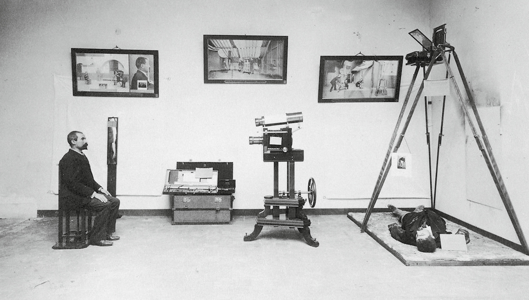 Image from Alphonse Bertillon’s photographic album of his exhibition at the 1893 World’s Columbian Exposition in Chicago. Courtesy National Library of Medicine.