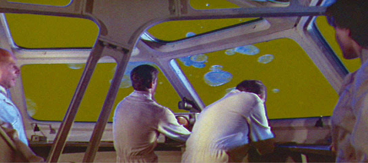 above and following: Images from Richard Fleischer’s Fantastic Voyage, 1966.
