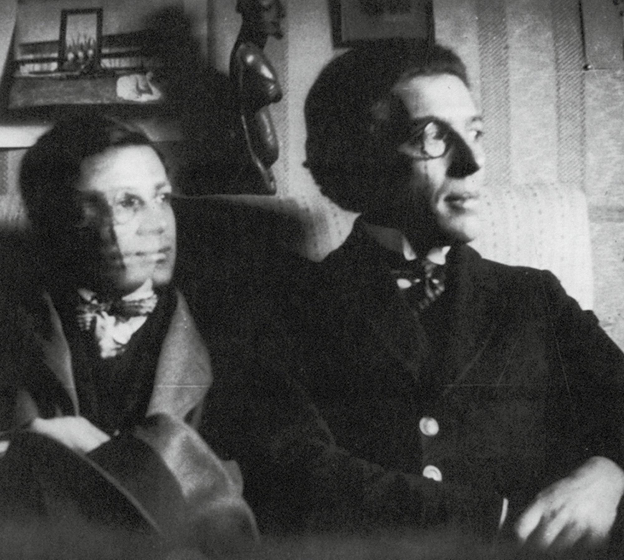 A circa nineteen twenty photograph of Tristan Tzara and André Breton,