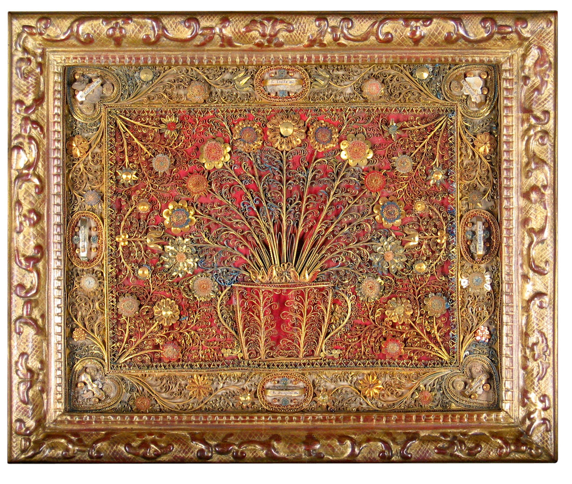 A French “Paperole” from the early eighteenth century depicting flowers.