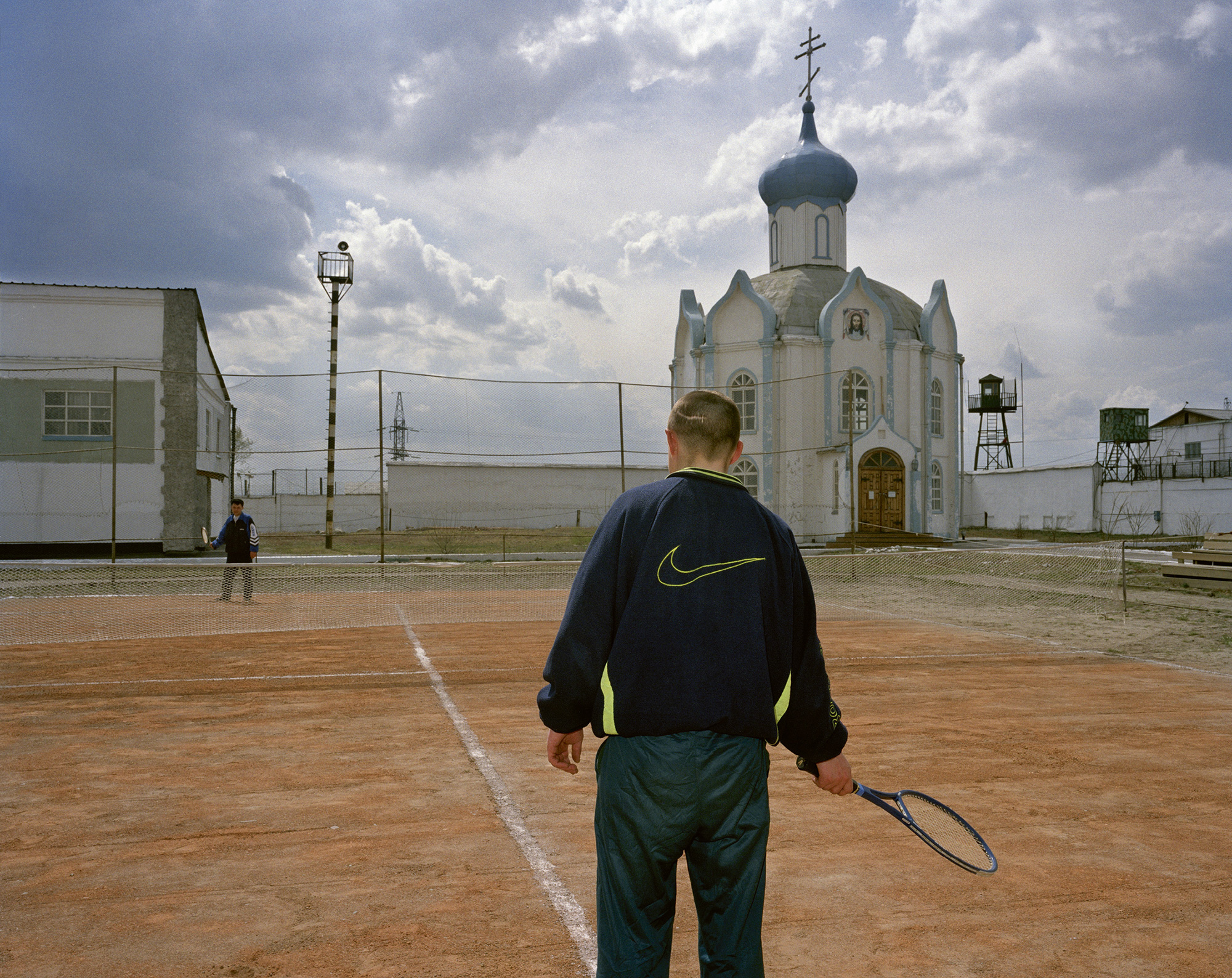 A two thousand photograph of Camp 31 in Krasnoyarsk, Siberia.