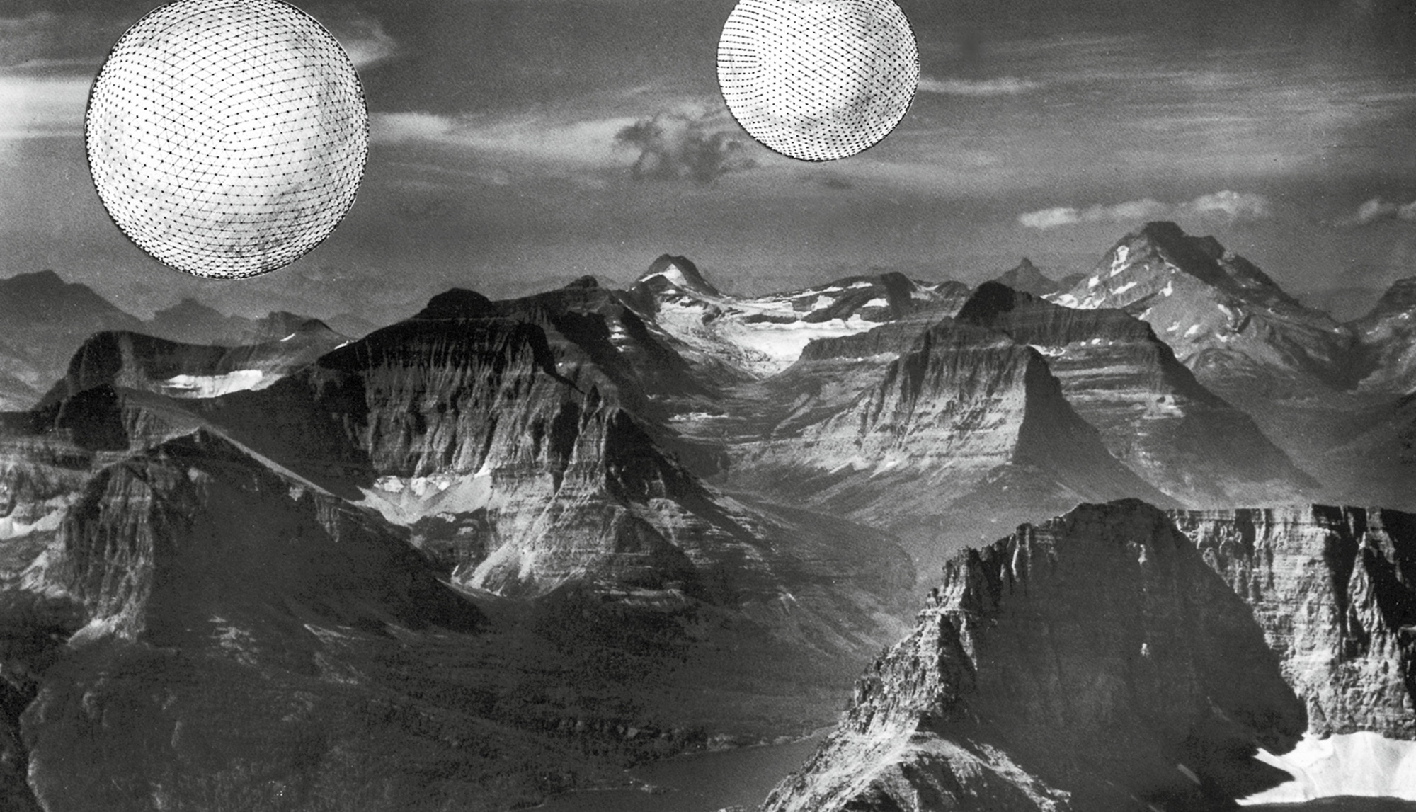 A circa nineteen sixty image from Buckminster Fuller and Shoji Sadao’s “Cloud Nine” project.