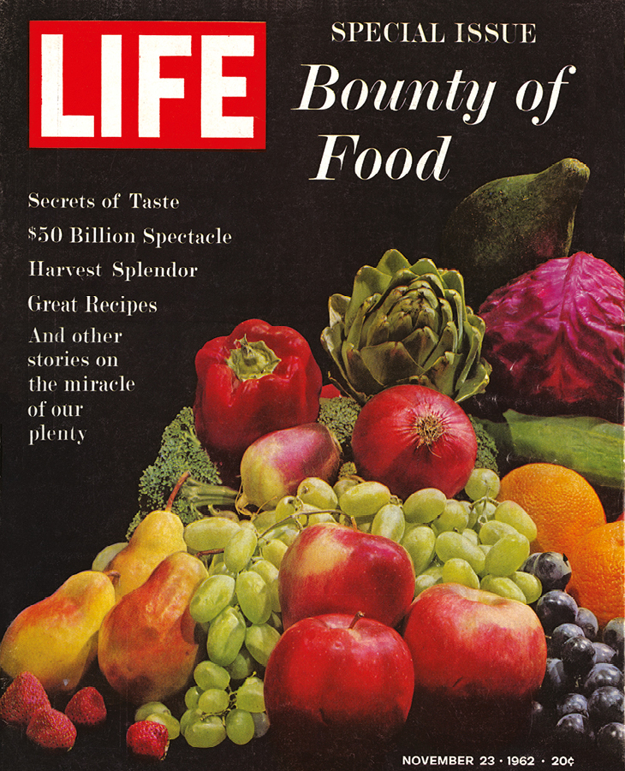 Life’s special “Bounty of Food” issue, 23 November 1962.