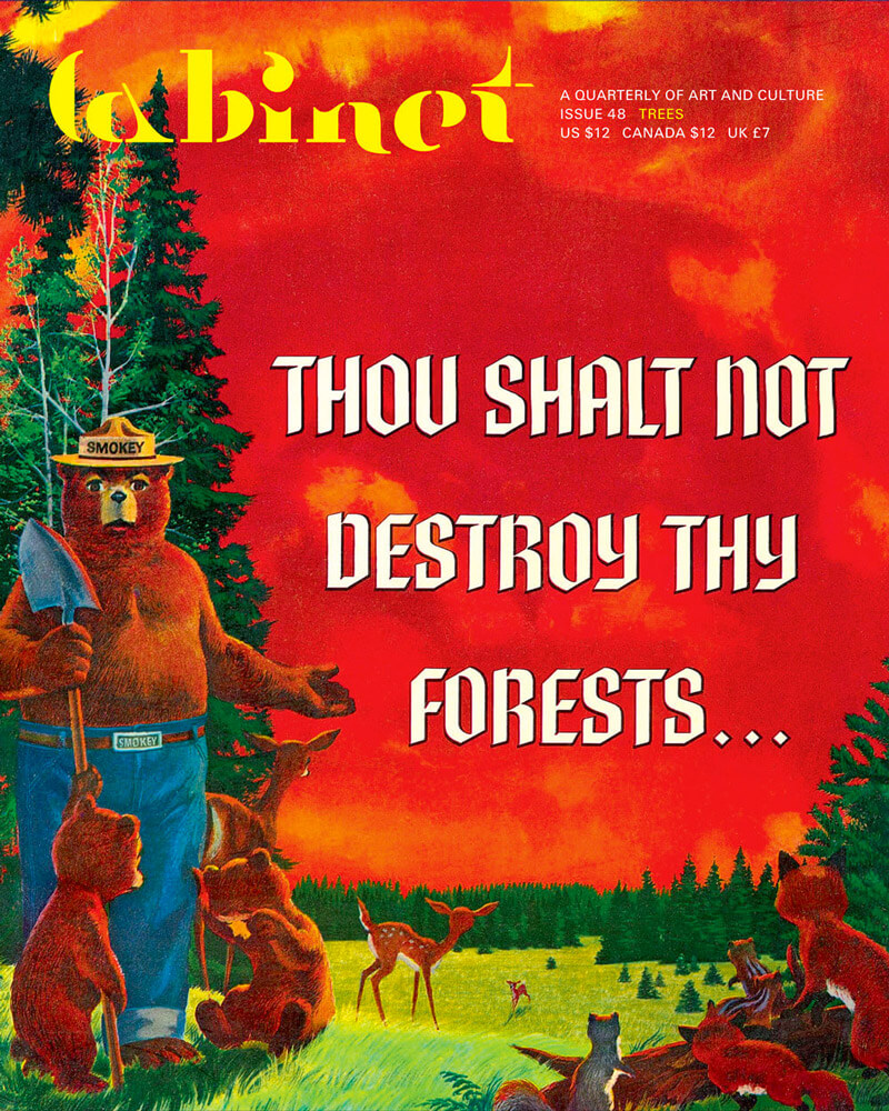 A 1957 poster featuring wildfire prevention icon Smokey Bear. 
