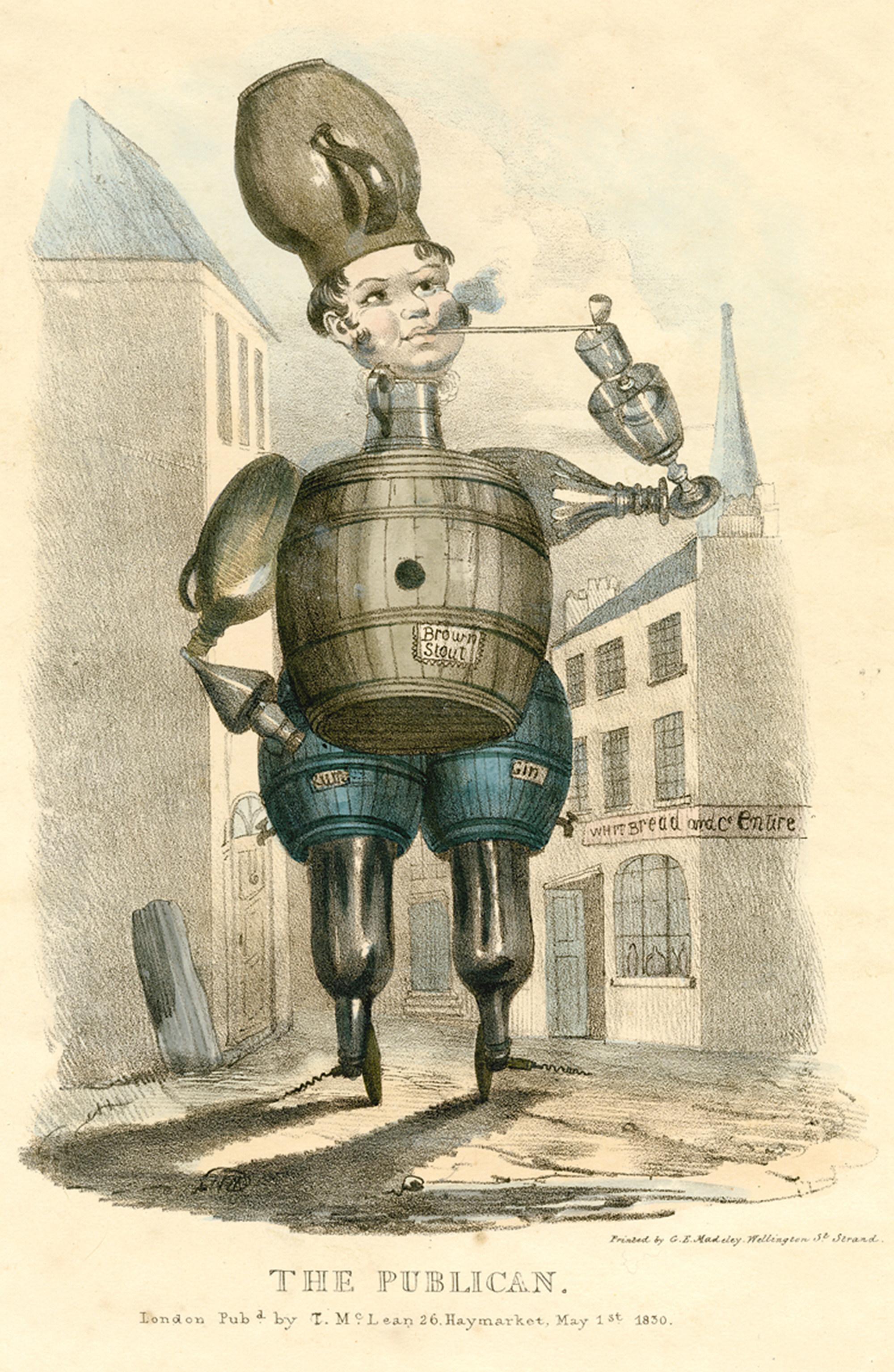The stout figure of the publican, 1830. Courtesy Rakow Research Library, the Corning Museum of Glass.