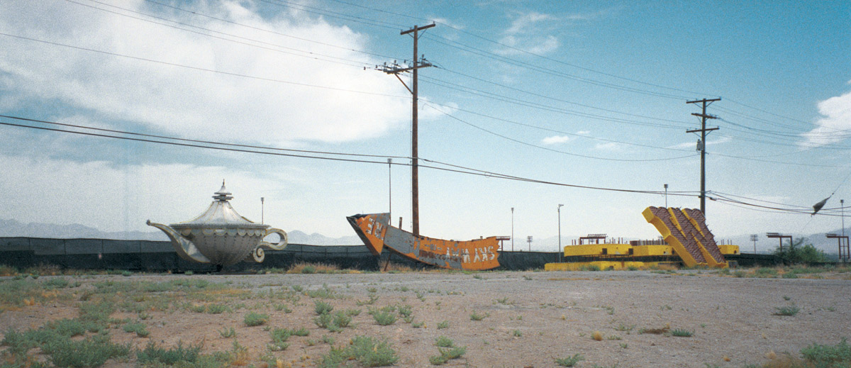 A photograph of The Neon Boneyard.