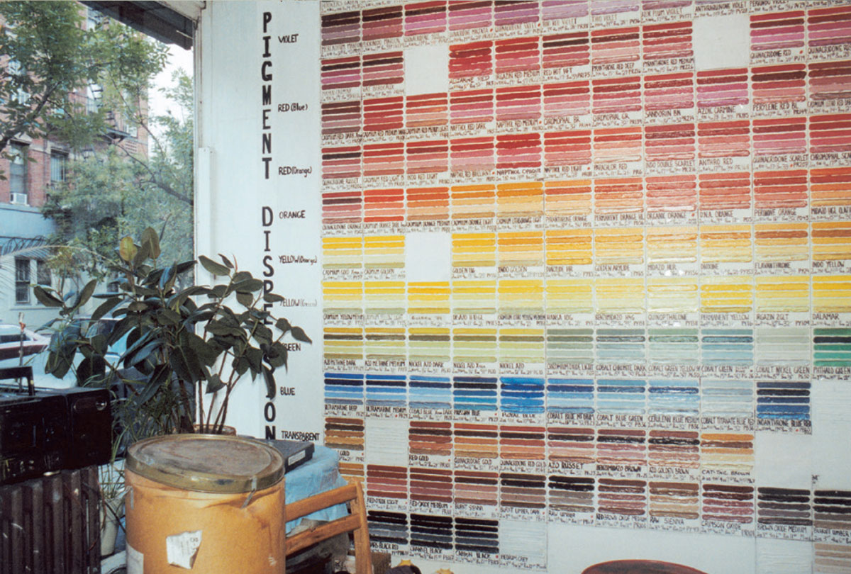 A photograph of the interior of Guerra Paint and Pigment.