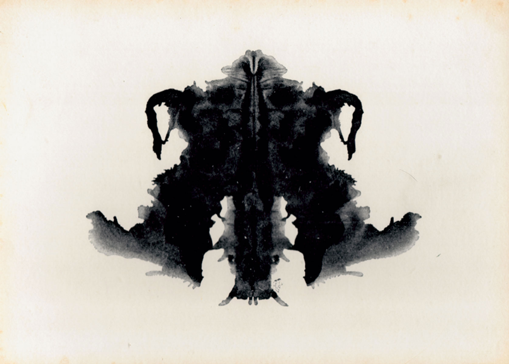 Card 4 from the original set of Rorschach blots.