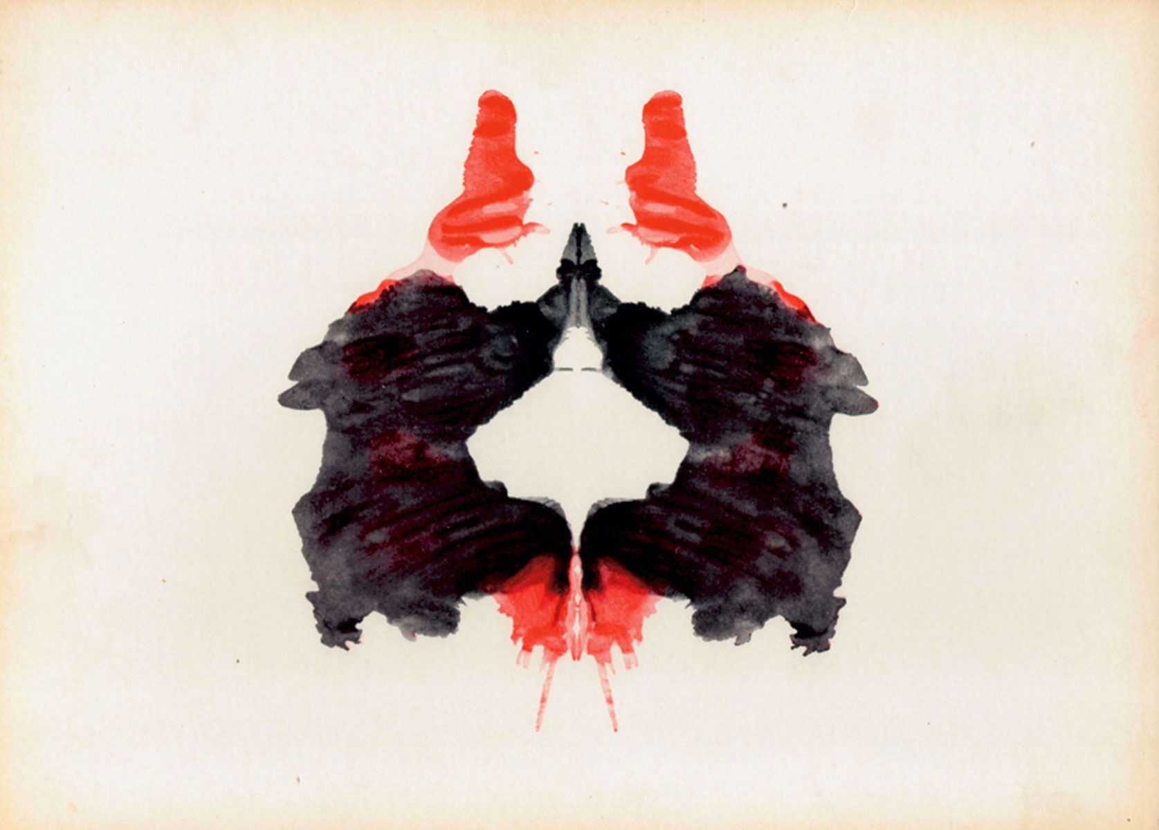 Card 2 from the original set of Rorschach blots.