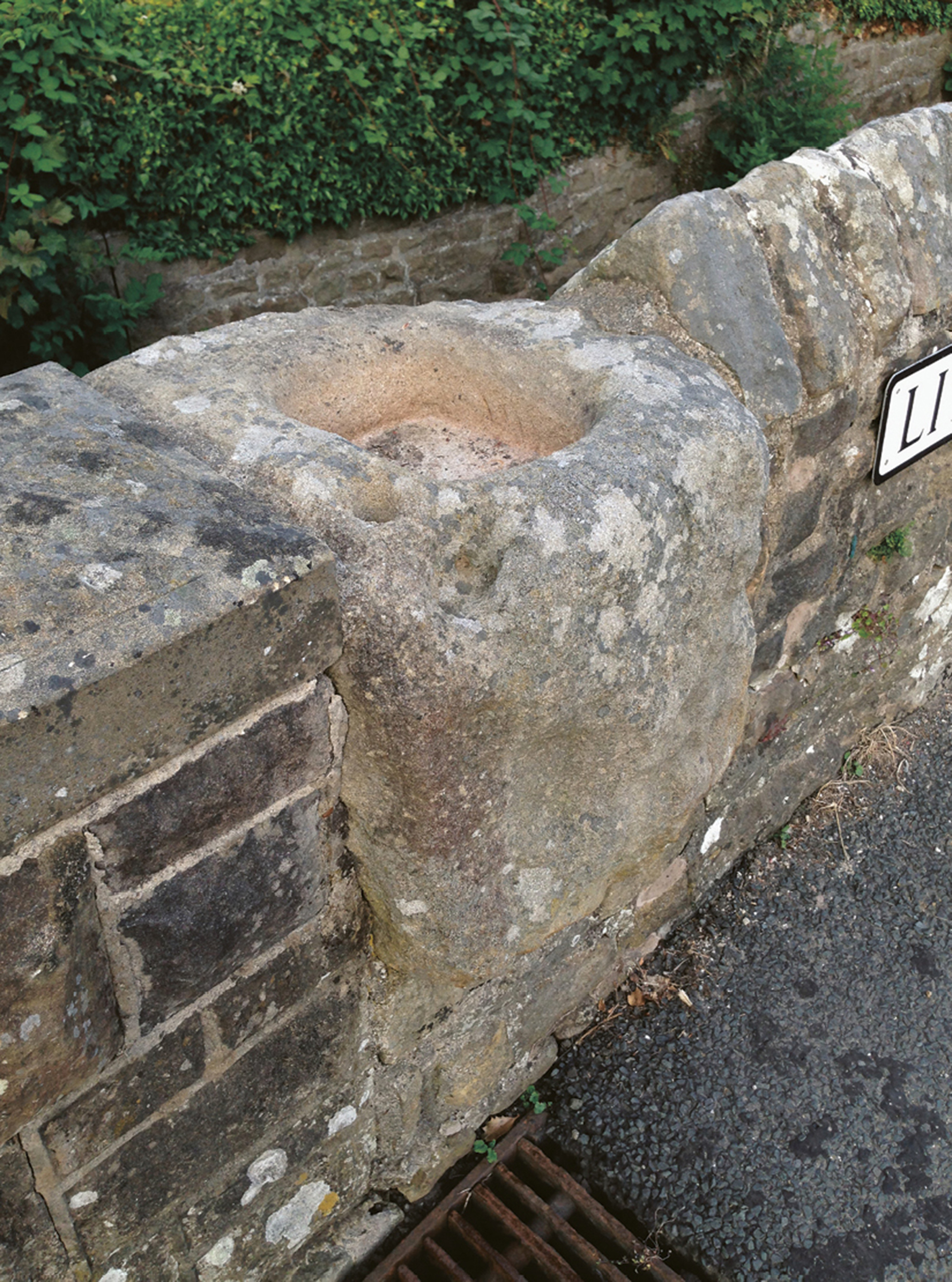 Artist Sophie Nys’s photograph of a plague stone at Brookhouse, Lancashire.