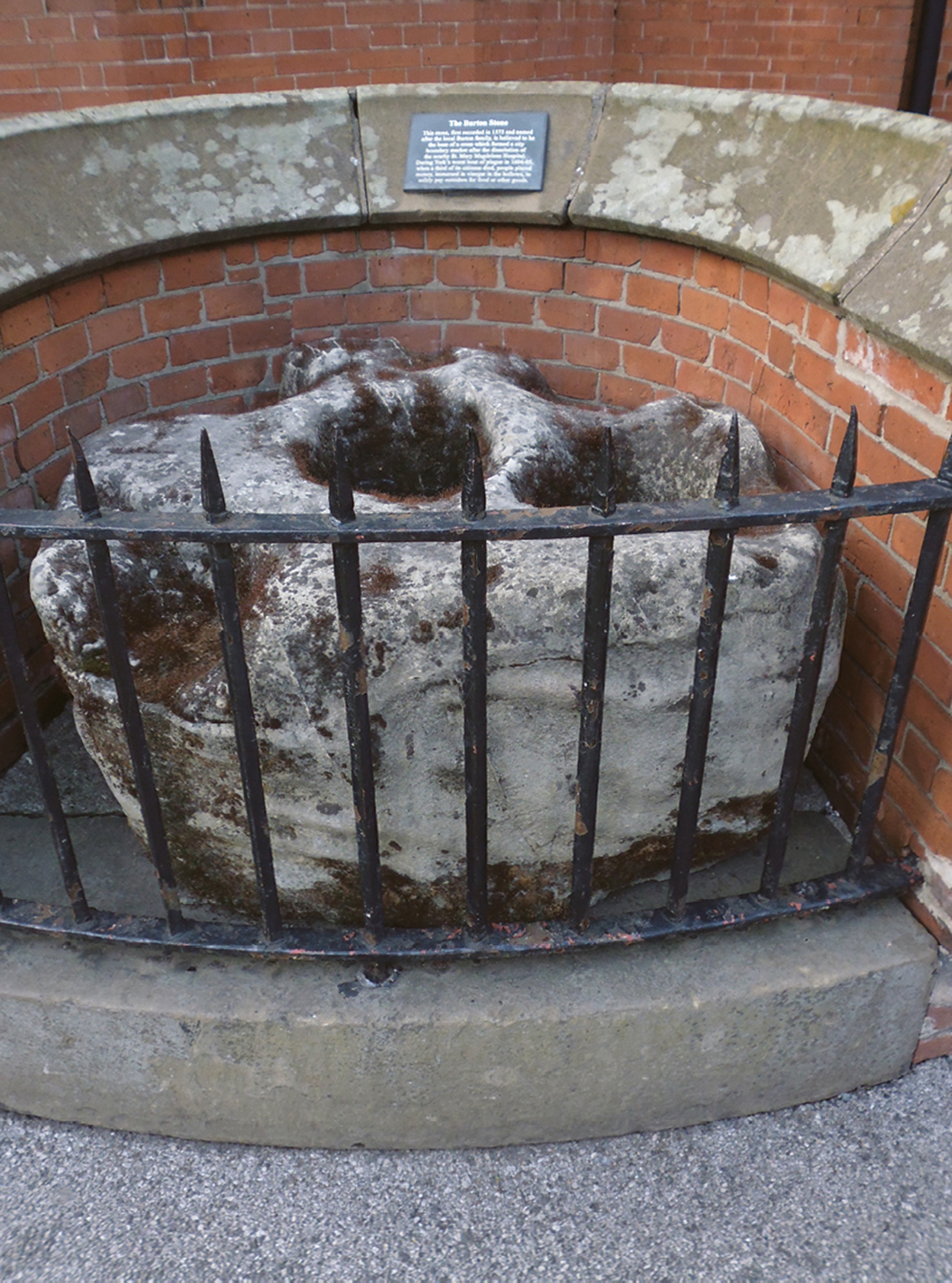 Artist Sophie Nys’s photograph of a plague stone at Clifton, North Yorkshire.