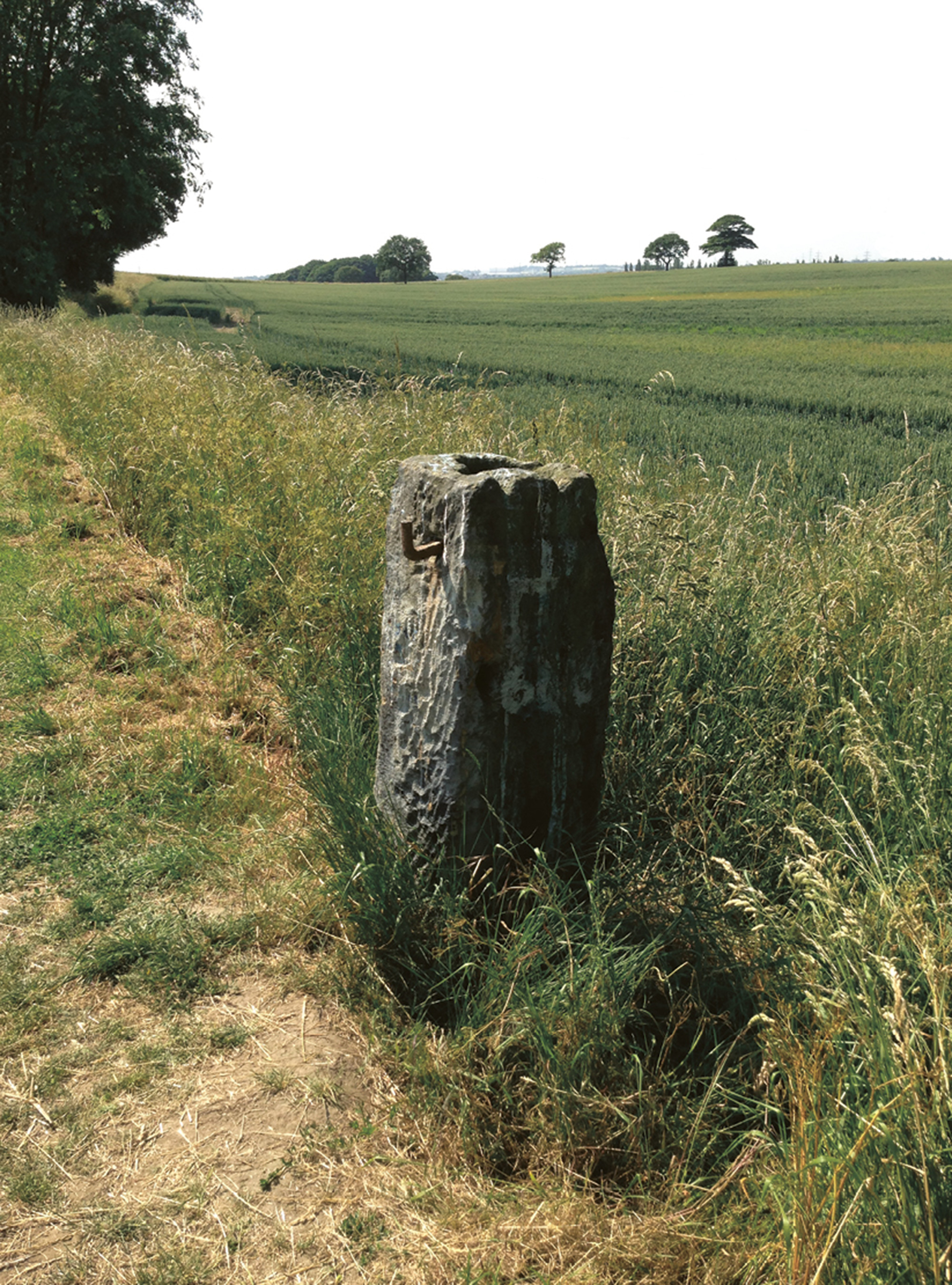 Artist Sophie Nys’s photograph of a plague stone at Altofts, West Yorkshire.