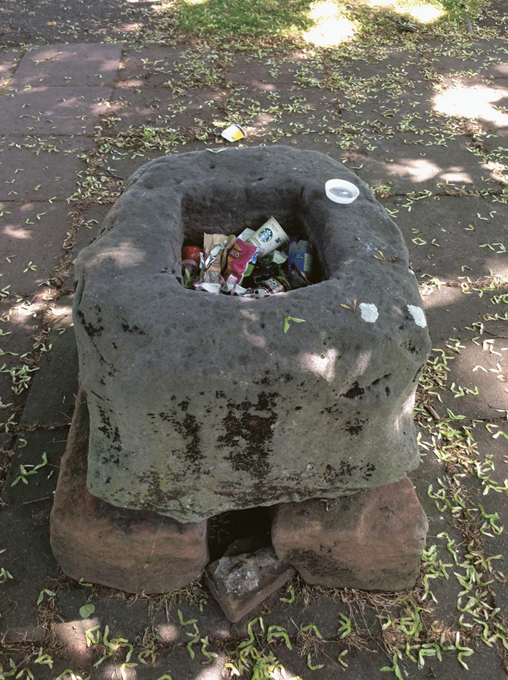 Artist Sophie Nys’s photograph of a plague stone at Penrith, Cumbria